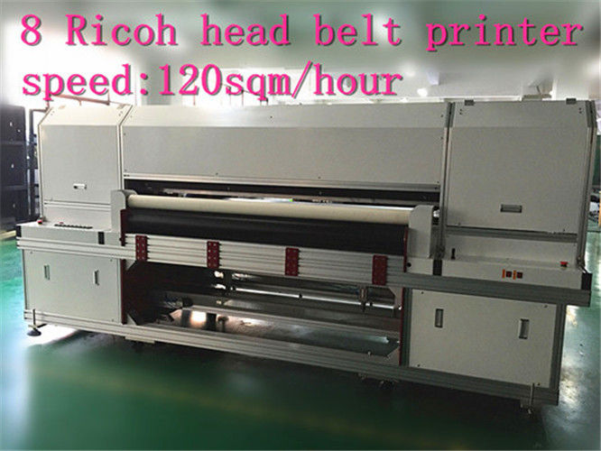 Belt Pigment Ink Printers Digital Printing On Textiles Ricoh Head 1500 Kilos